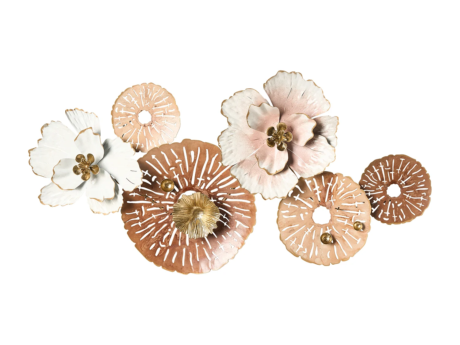 Décoration murale Fleur GADOLINIUM Métal 45 cm Multicolore