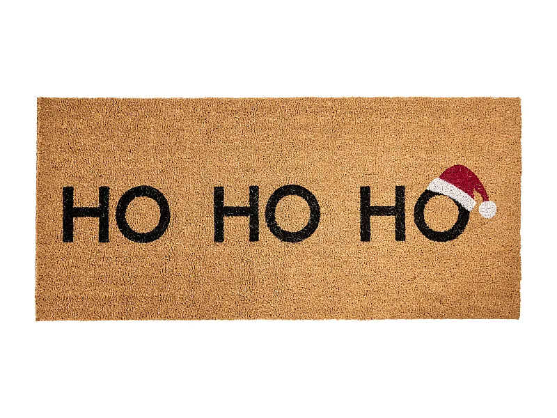 Paillasson PALAKPAKIN Naturel 55 x 120 cm Motif de Noël Fibre de coco