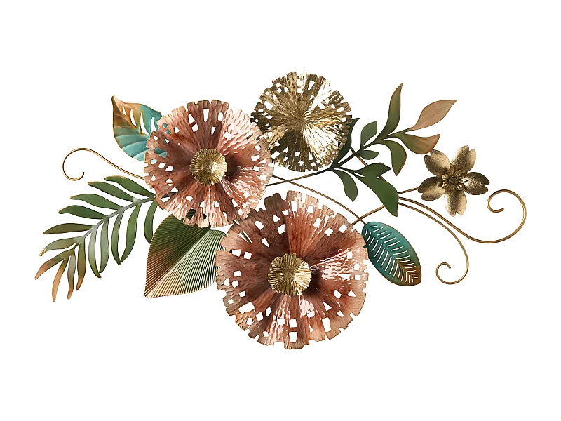 Décoration murale Fleur TECHNETIUM 50 cm Multicolore