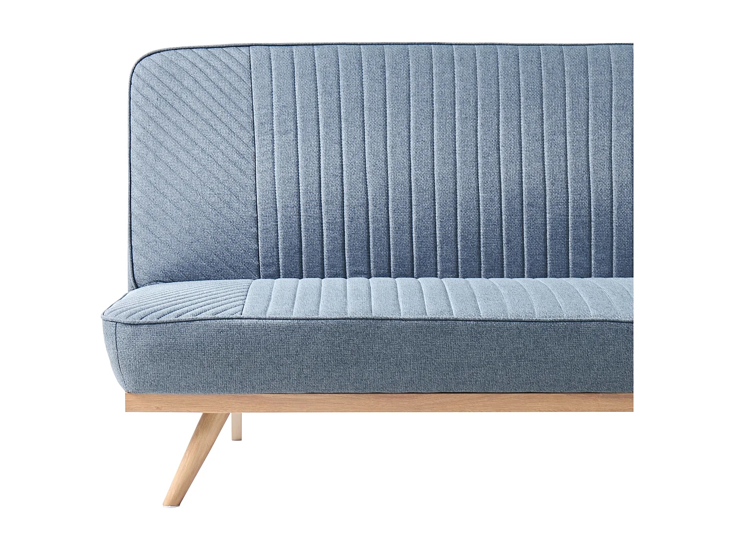 Canapé-lit 2 places KALFAFEL Tissu Bleu