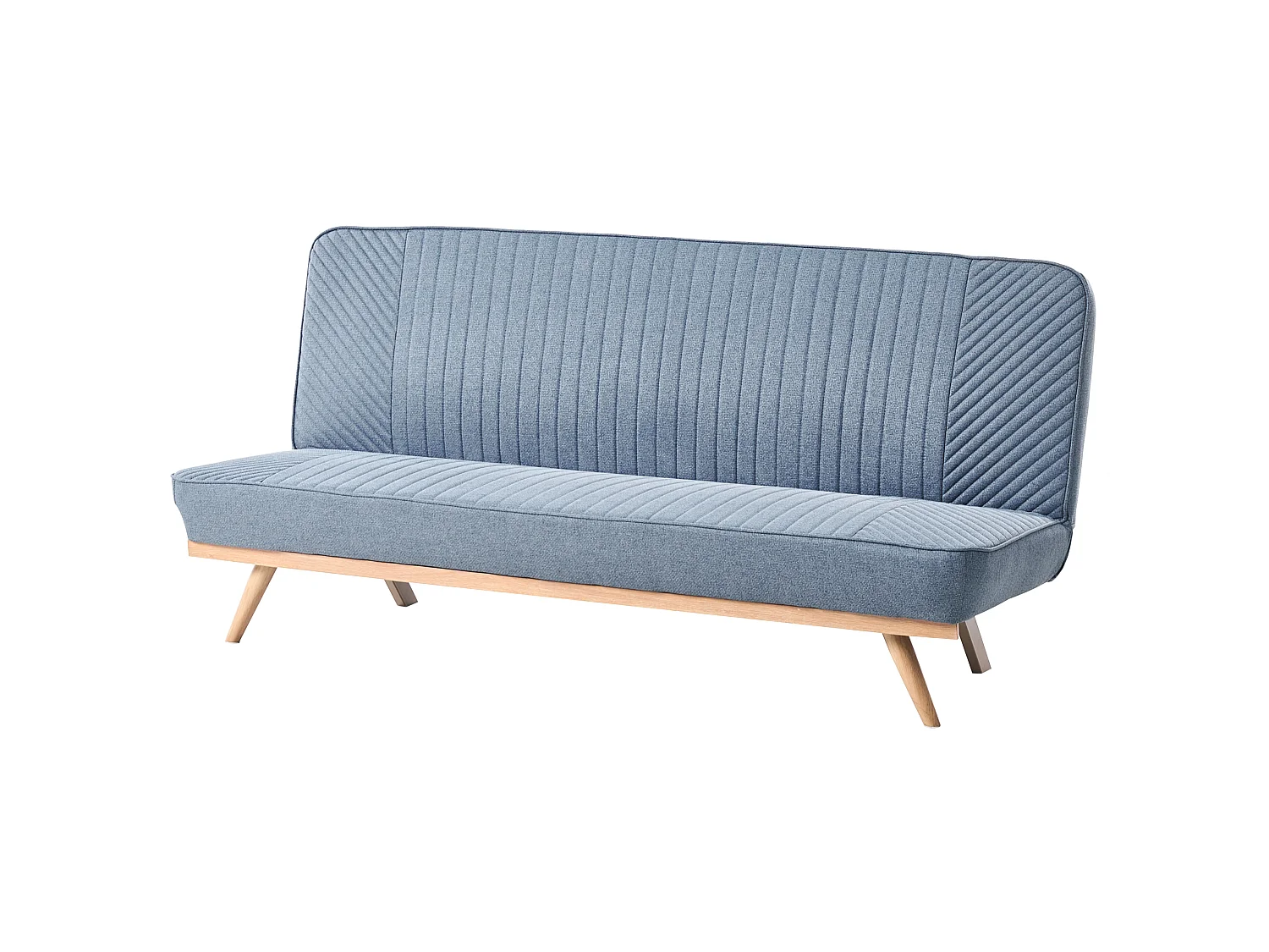 Sofa Bed 2 Seater KALFAFEL Fabric Blue