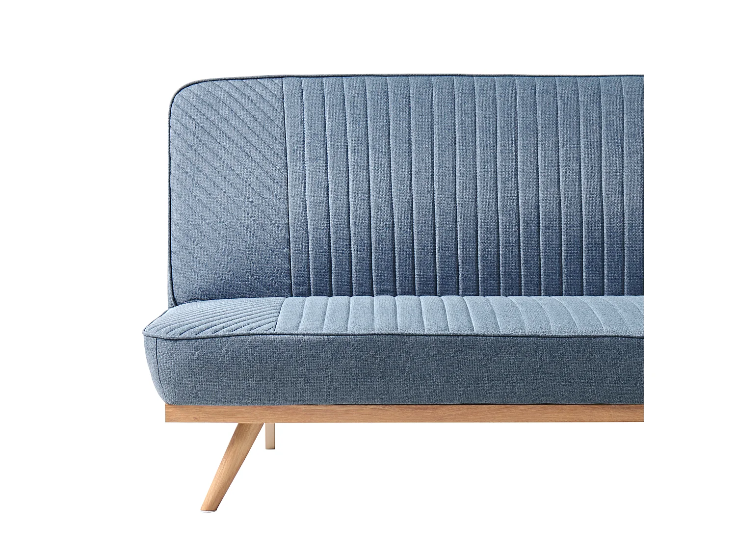 Sofa Bed 2 Seater KALFAFEL Fabric Blue
