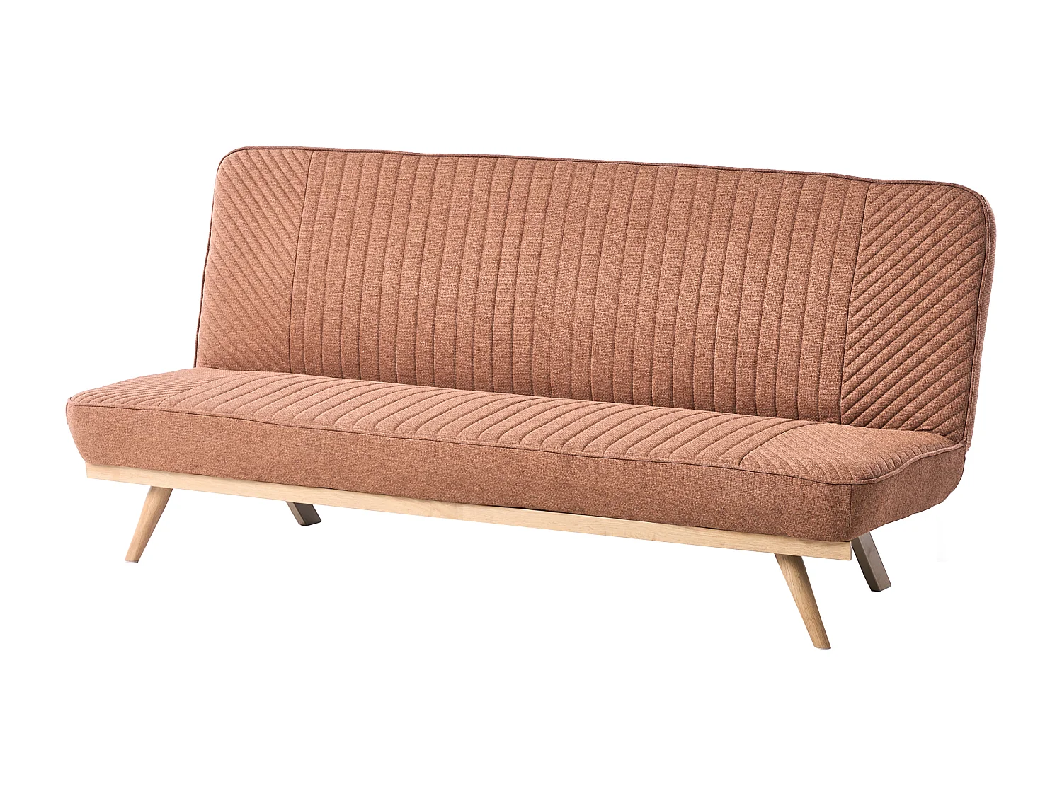 Canapé-lit 2 places KALFAFEL Tissu Marron doré