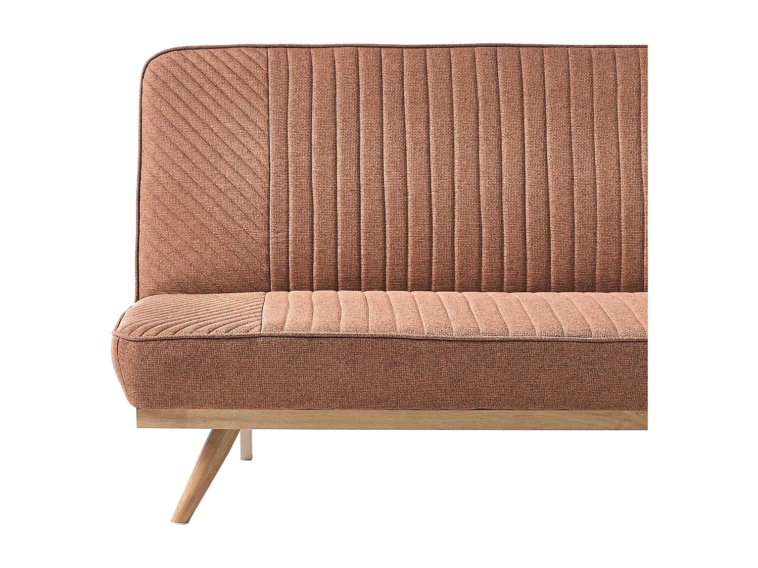 Canapé-lit 2 places KALFAFEL Tissu Marron doré