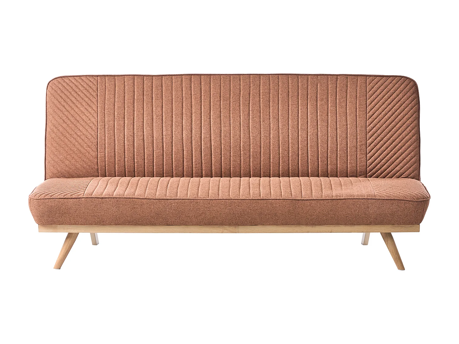 Canapé-lit 2 places KALFAFEL Tissu Marron doré