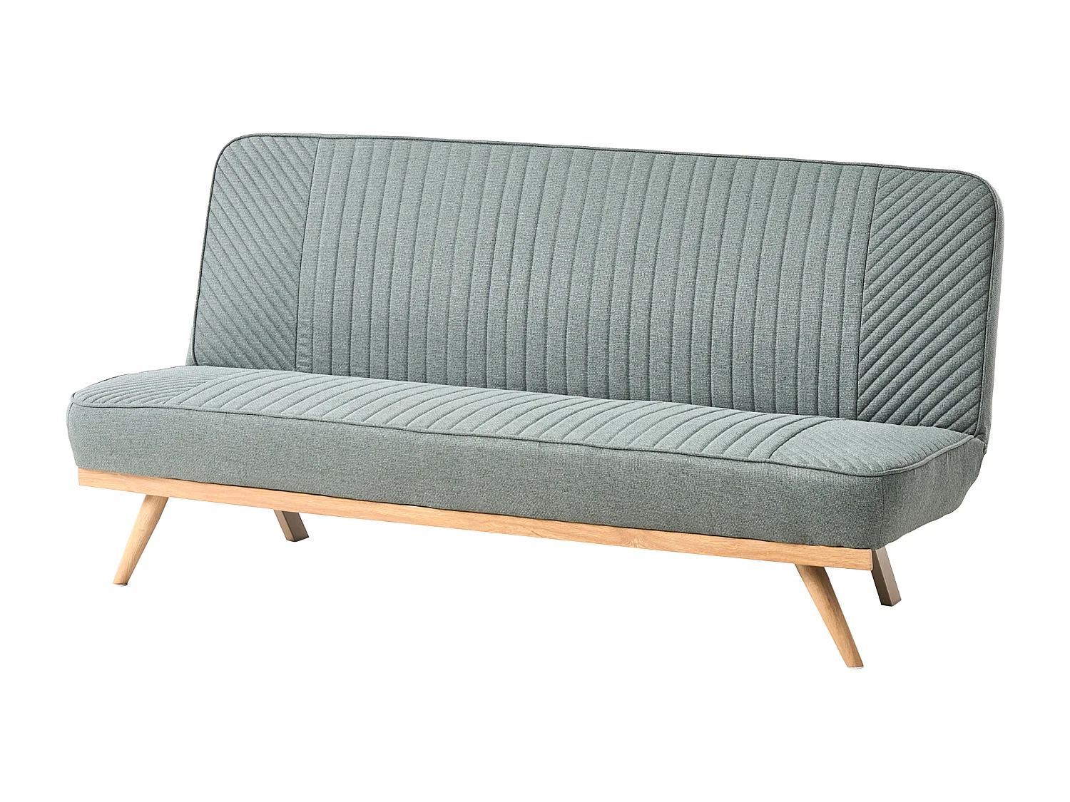 Canapé-lit 2 places KALFAFEL Tissu Vert