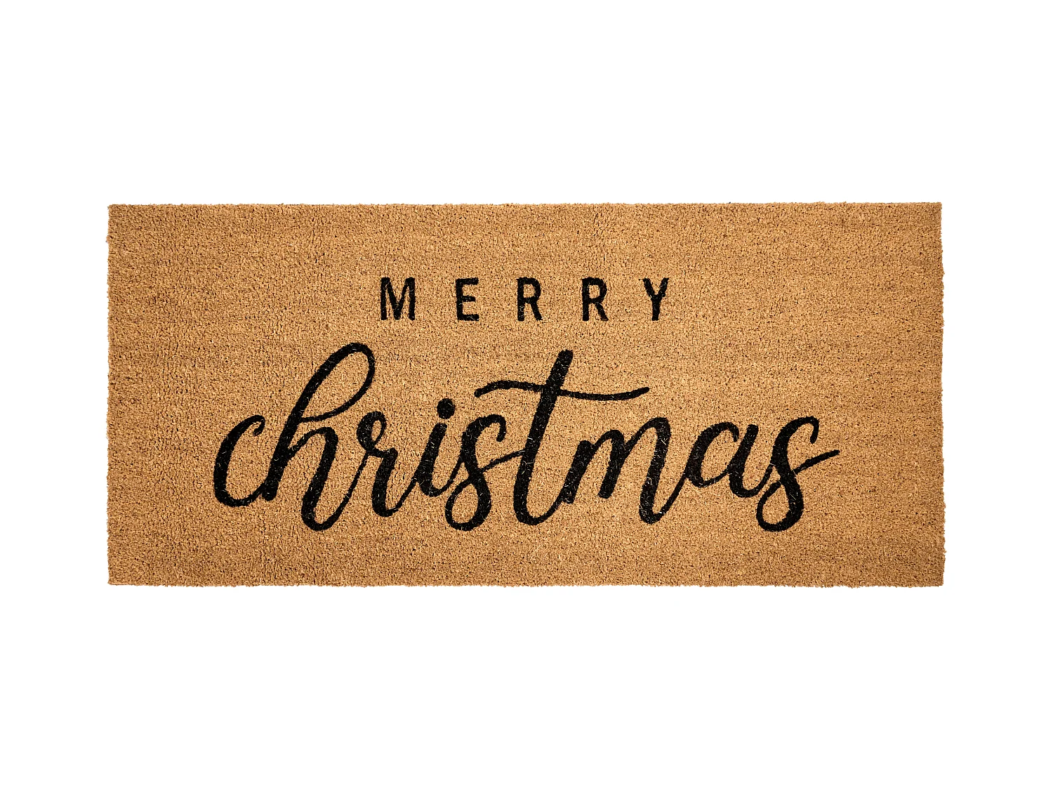 Paillasson TIKUB Naturel 55 x 120 cm Motif de Noël Fibre de coco