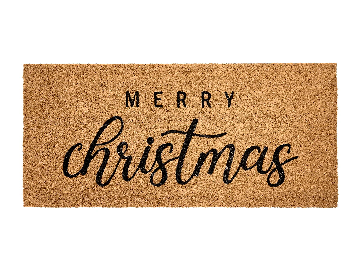 Paillasson TIKUB Naturel 55 x 120 cm Motif de Noël Fibre de coco