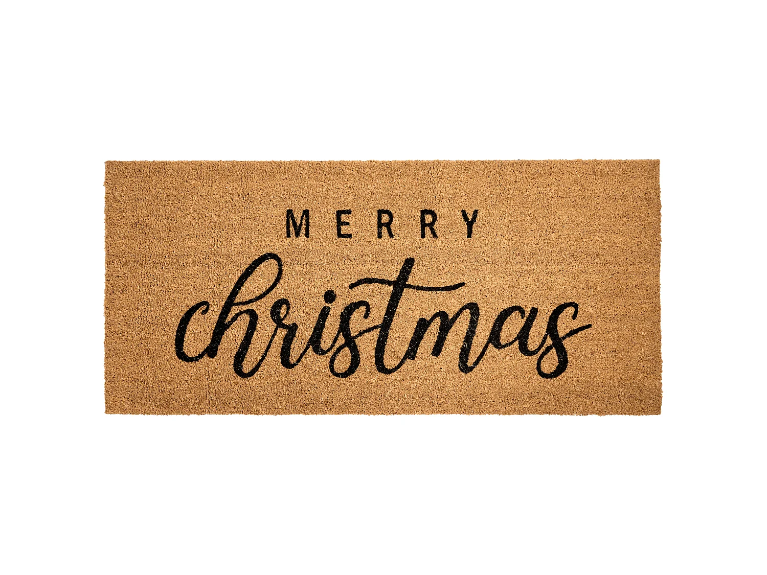 Doormat TIKUB Natural 55 x 120 cm Christmas Motif Coir