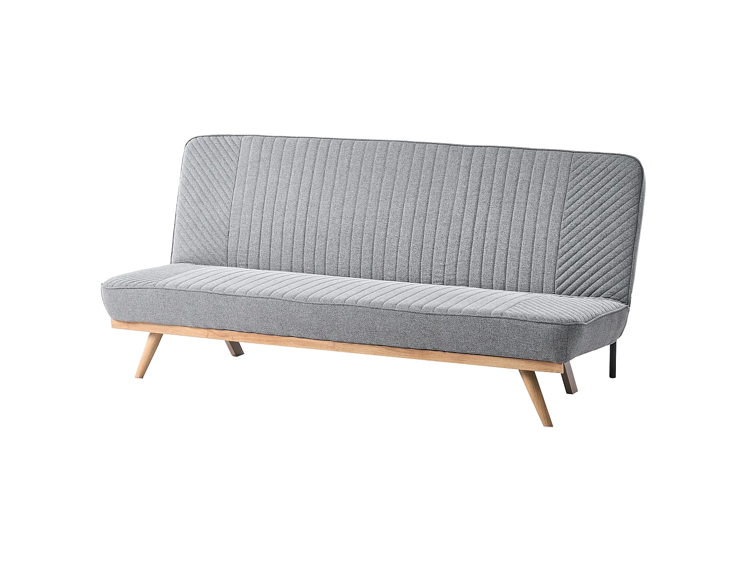 Sofa Bed 2 Seater KALFAFEL Fabric Grey
