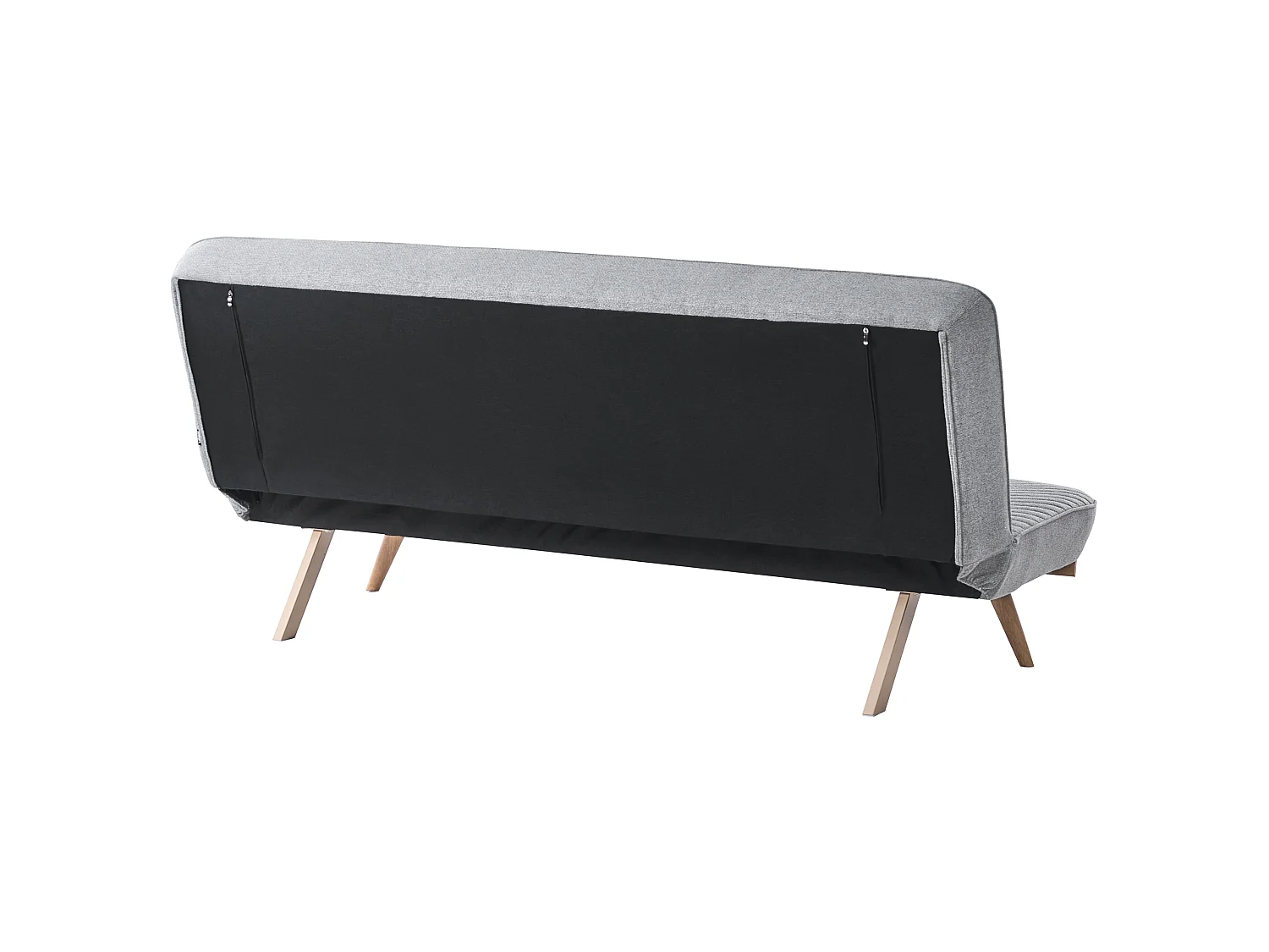 Sofa Bed 2 Seater KALFAFEL Fabric Grey