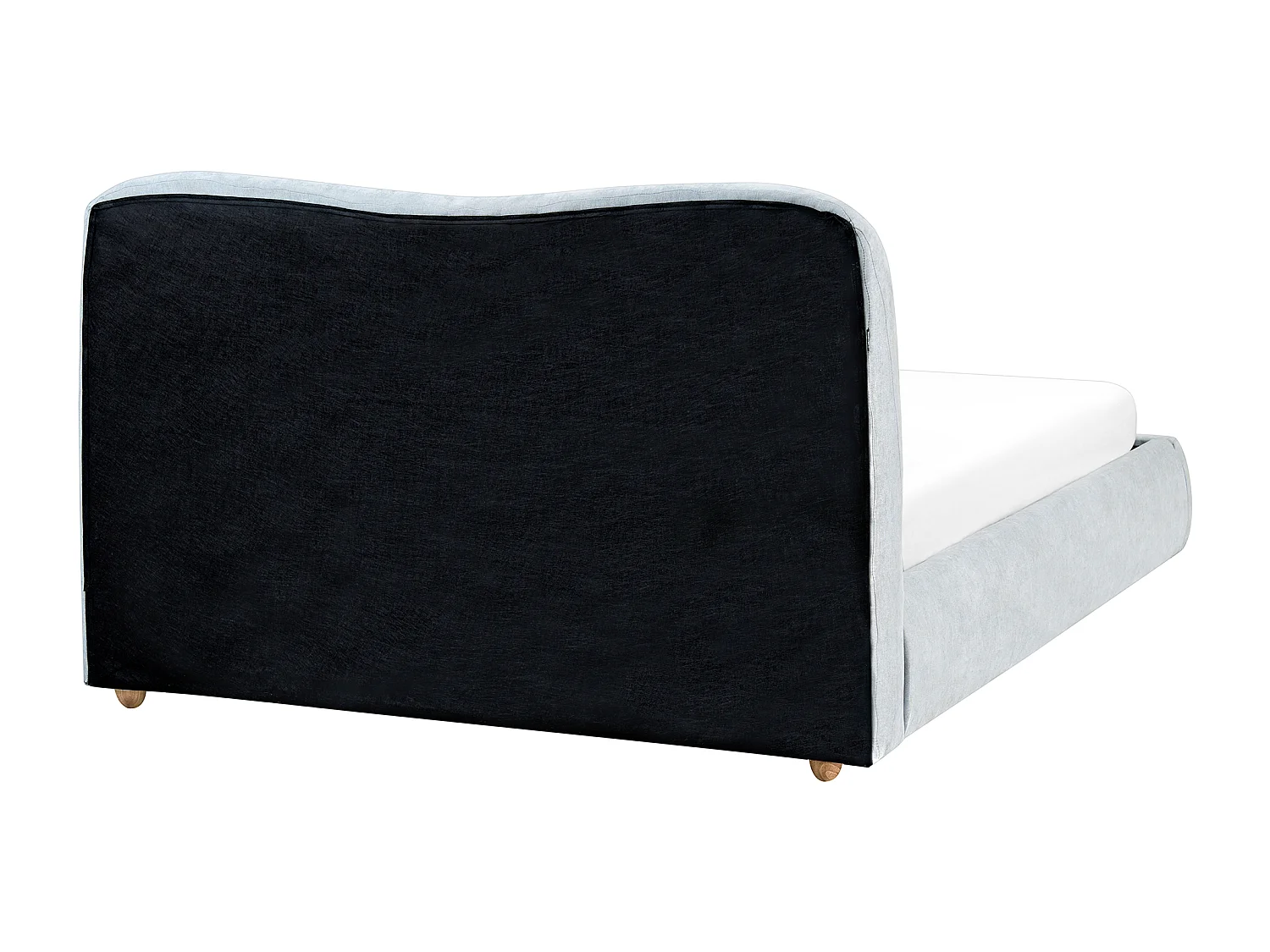 Lit ottoman Tissu BLAGNAC 140 x 200 cm Bleu clair