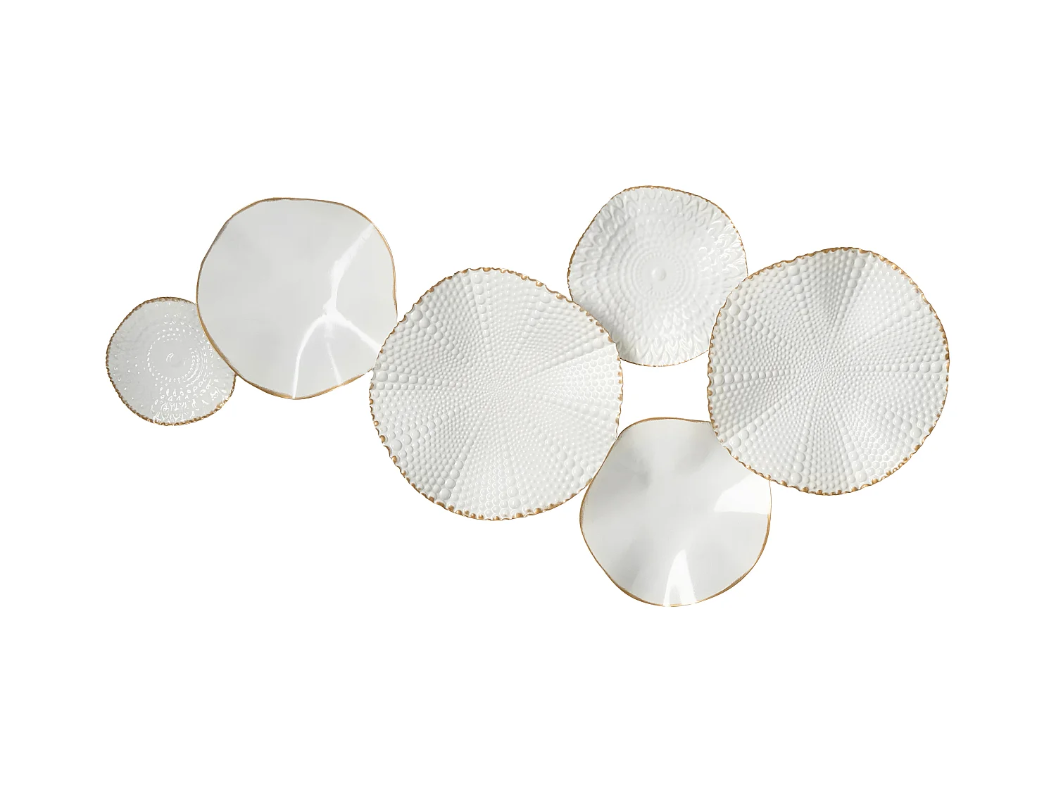 Décoration murale NEODYNIUM Métal 47 cm Blanc