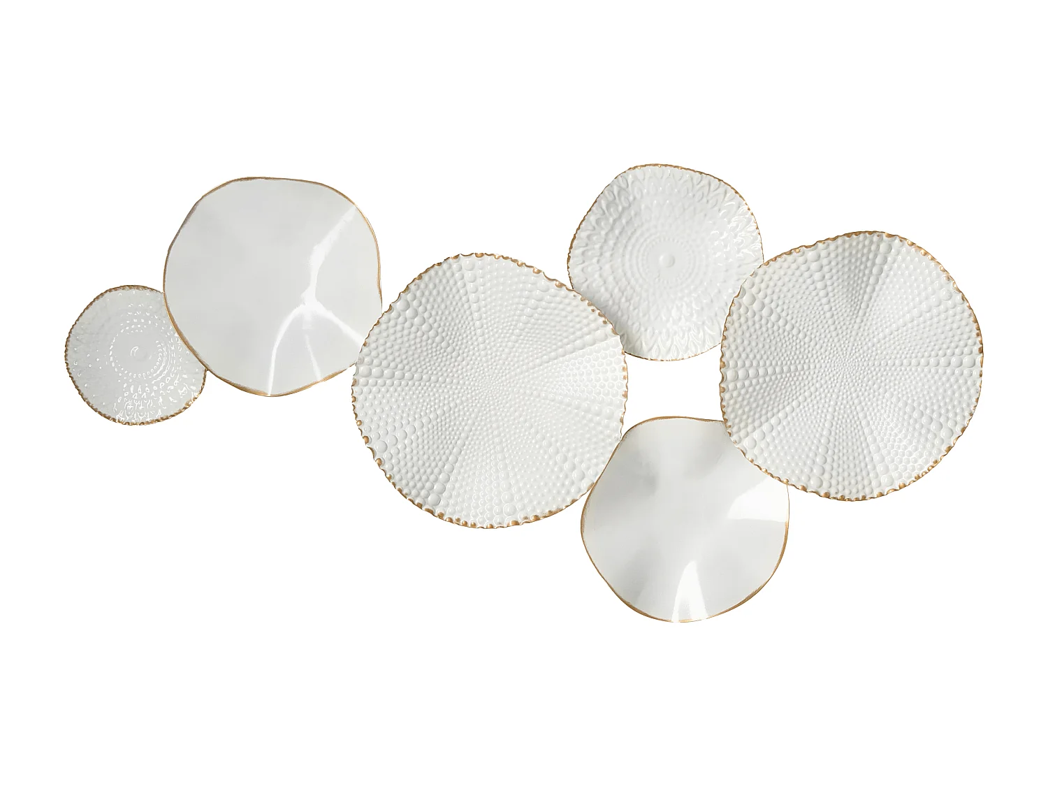 Décoration murale NEODYNIUM Métal 47 cm Blanc