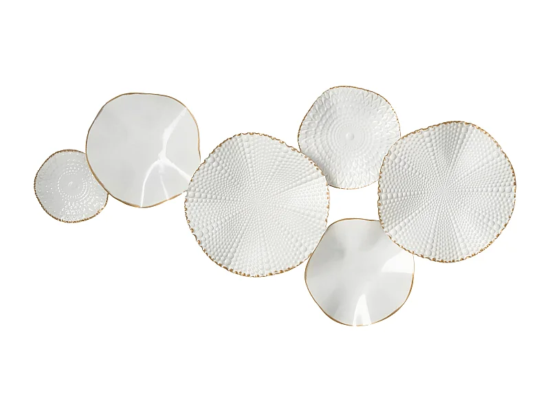 Décoration murale NEODYNIUM Métal 47 cm Blanc