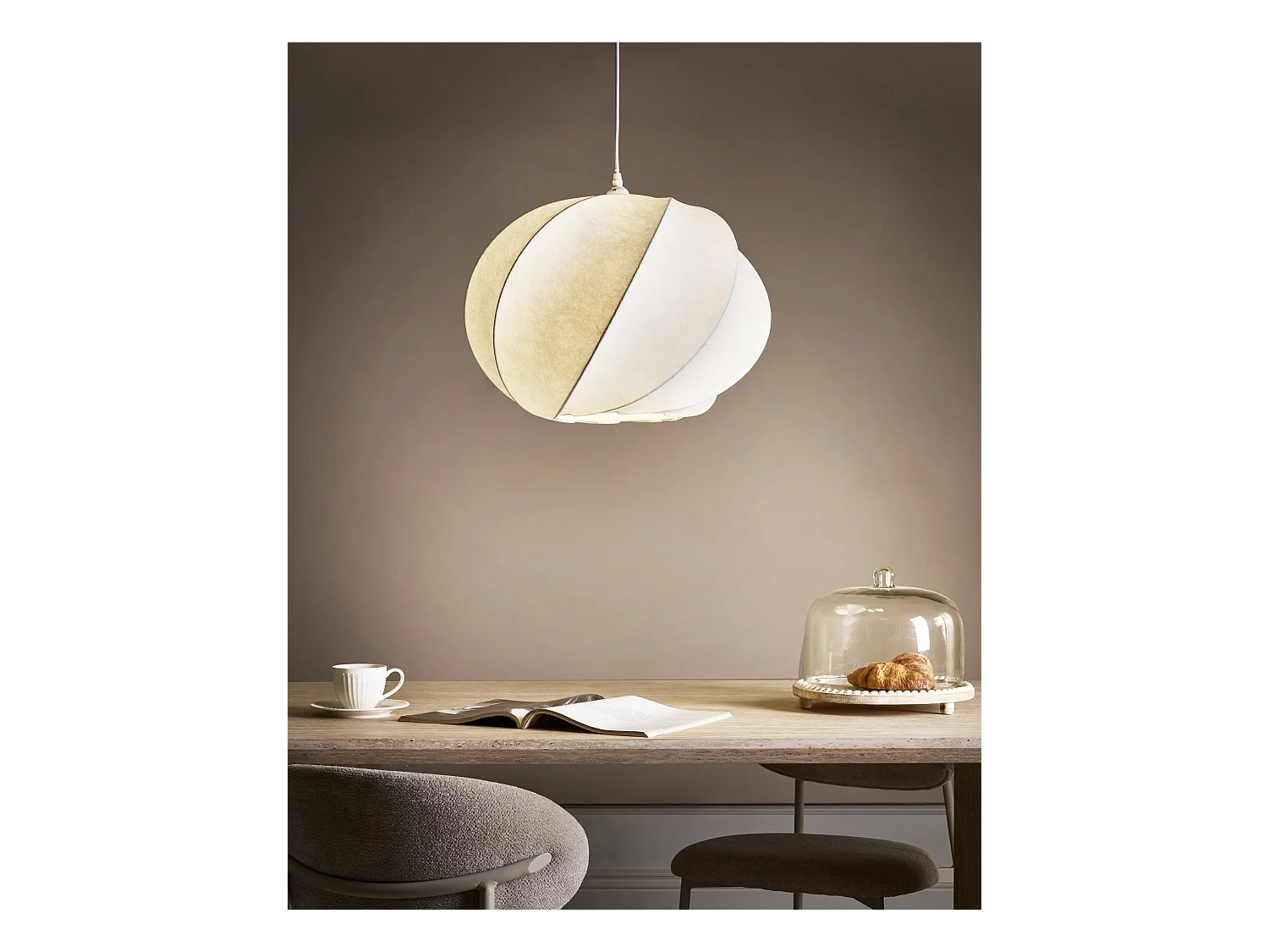 Lampe suspension MAQUINE Viscose Blanc