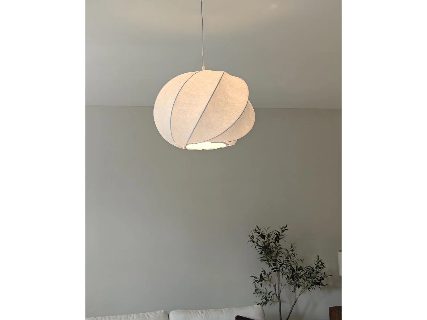 Lampe suspension MAQUINE Viscose Blanc