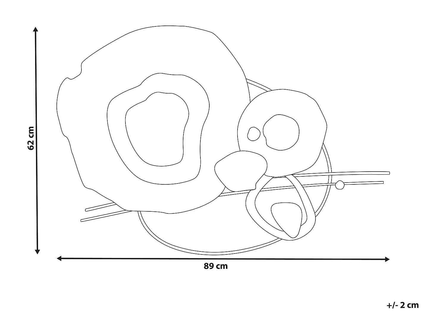 Décoration murale NEPTUNIUM Métal 62 cm Multicolore