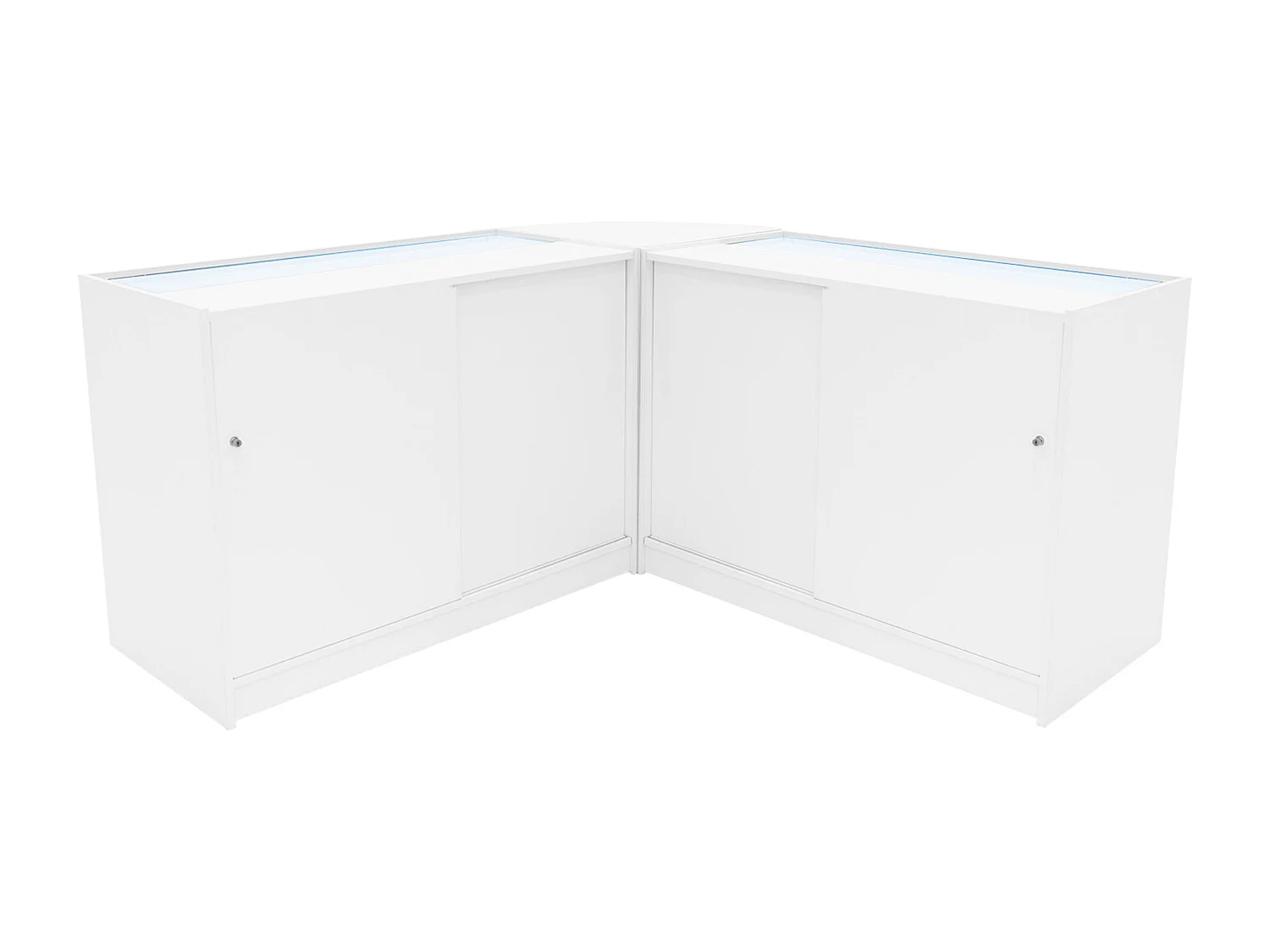 Comptoirs de Vente à LED Ensemble Triton - Blanc CM60, K1200, B1200