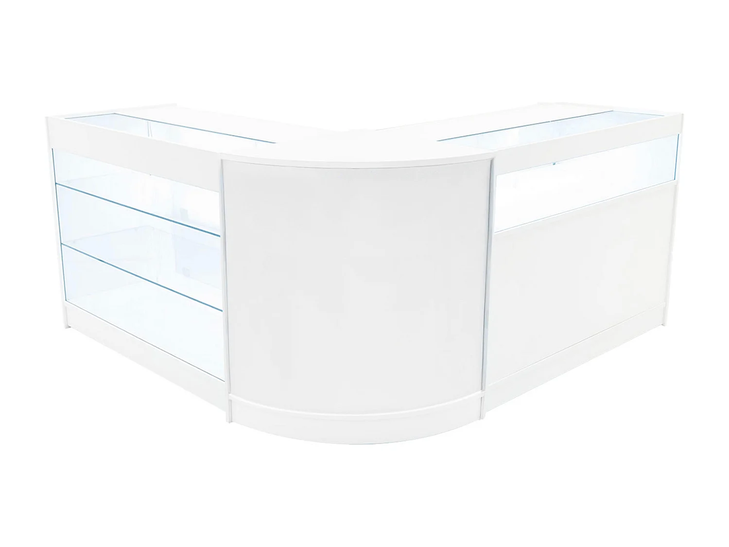 Triton LED Winkel Toonbank Set K1200, B1200 & CM60 - Wit