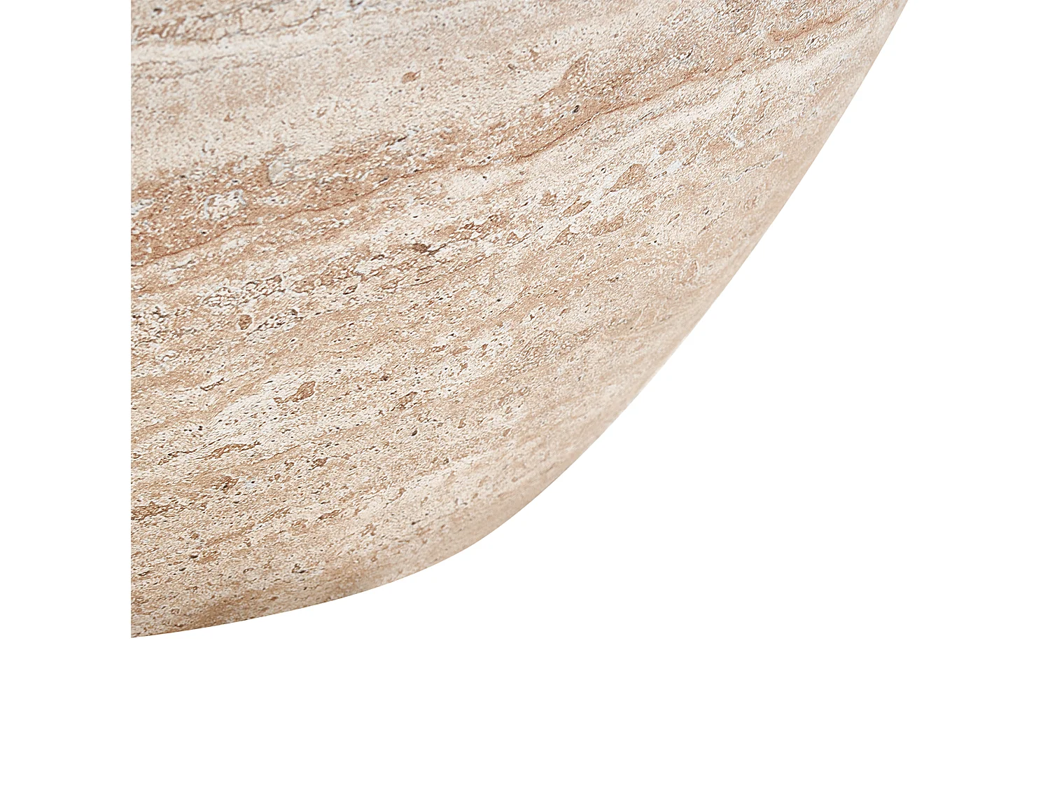 Table basse VICARELLO 68 cm 68 cm Effet travertin