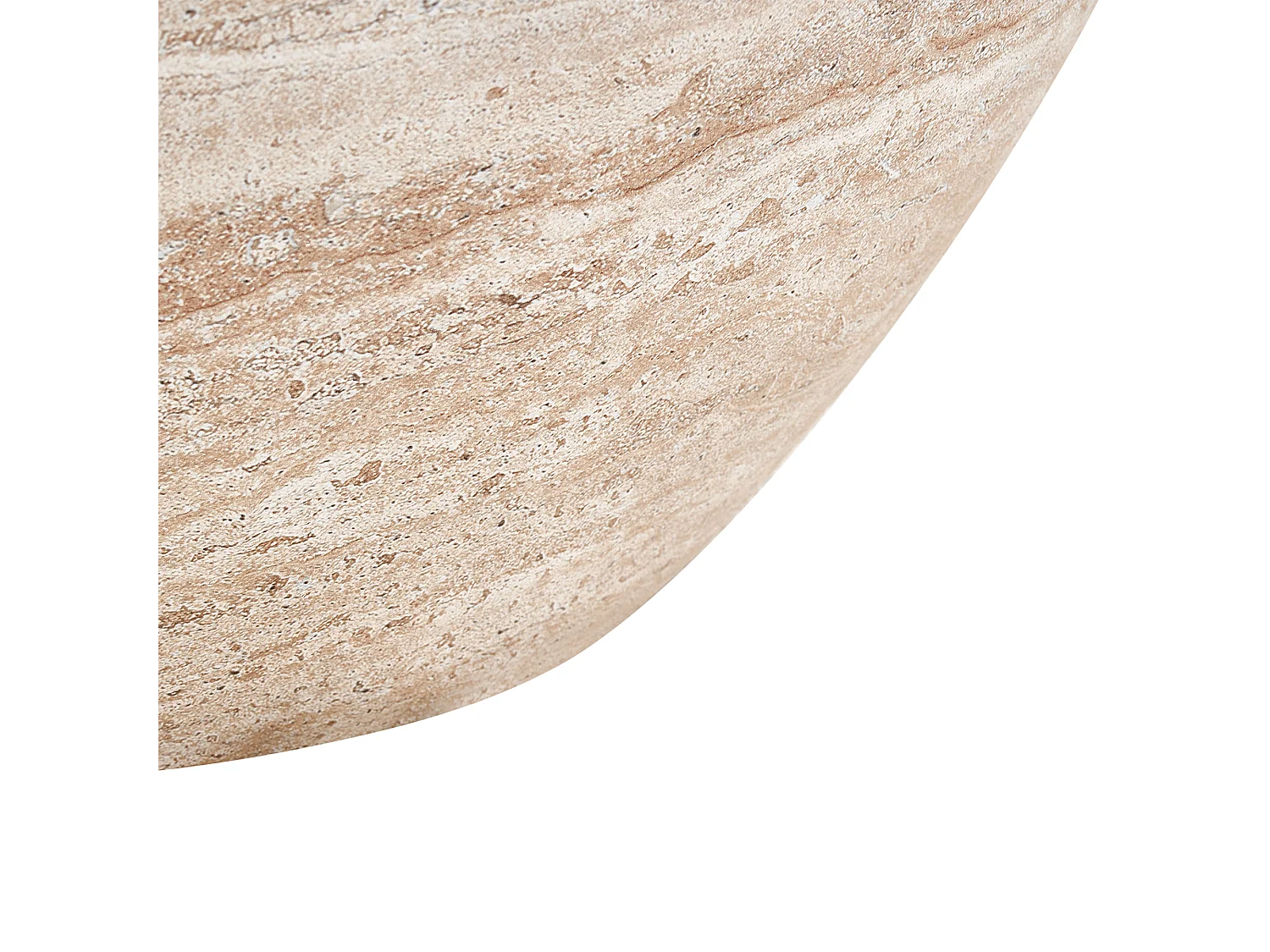 Table basse VICARELLO 68 cm 68 cm Effet travertin