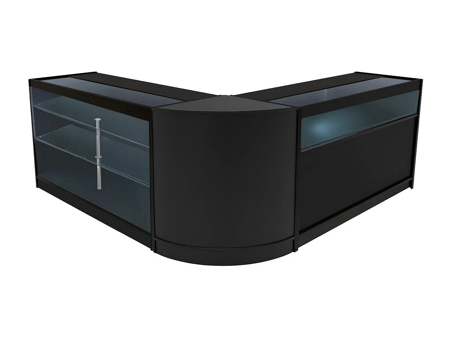 Comptoirs de Vente à LED Ensemble Triton - Noir CM60, K1500, B1500