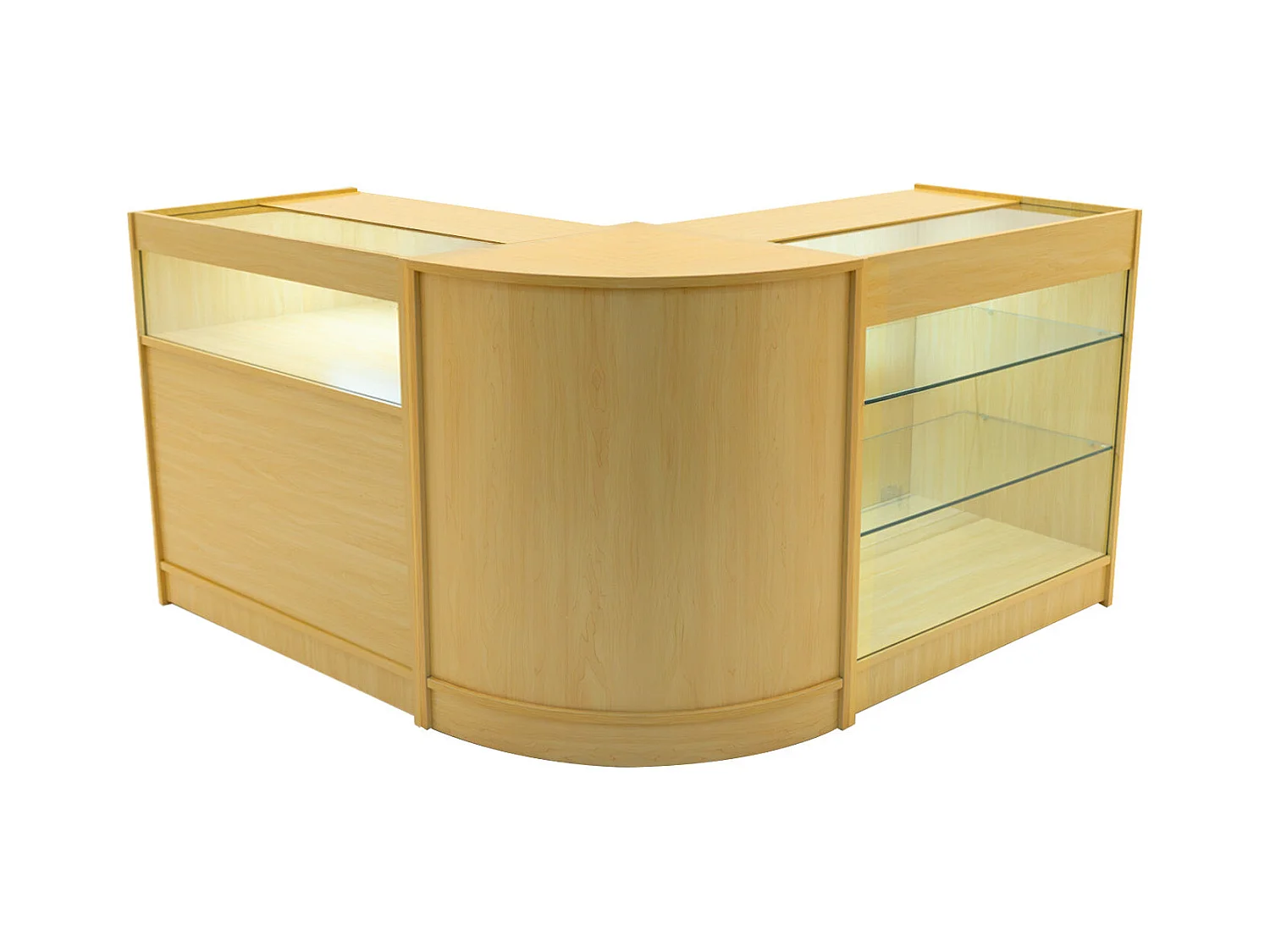Triton LED Winkel Toonbank Set K900, B900 & CM60 - Esdoorn