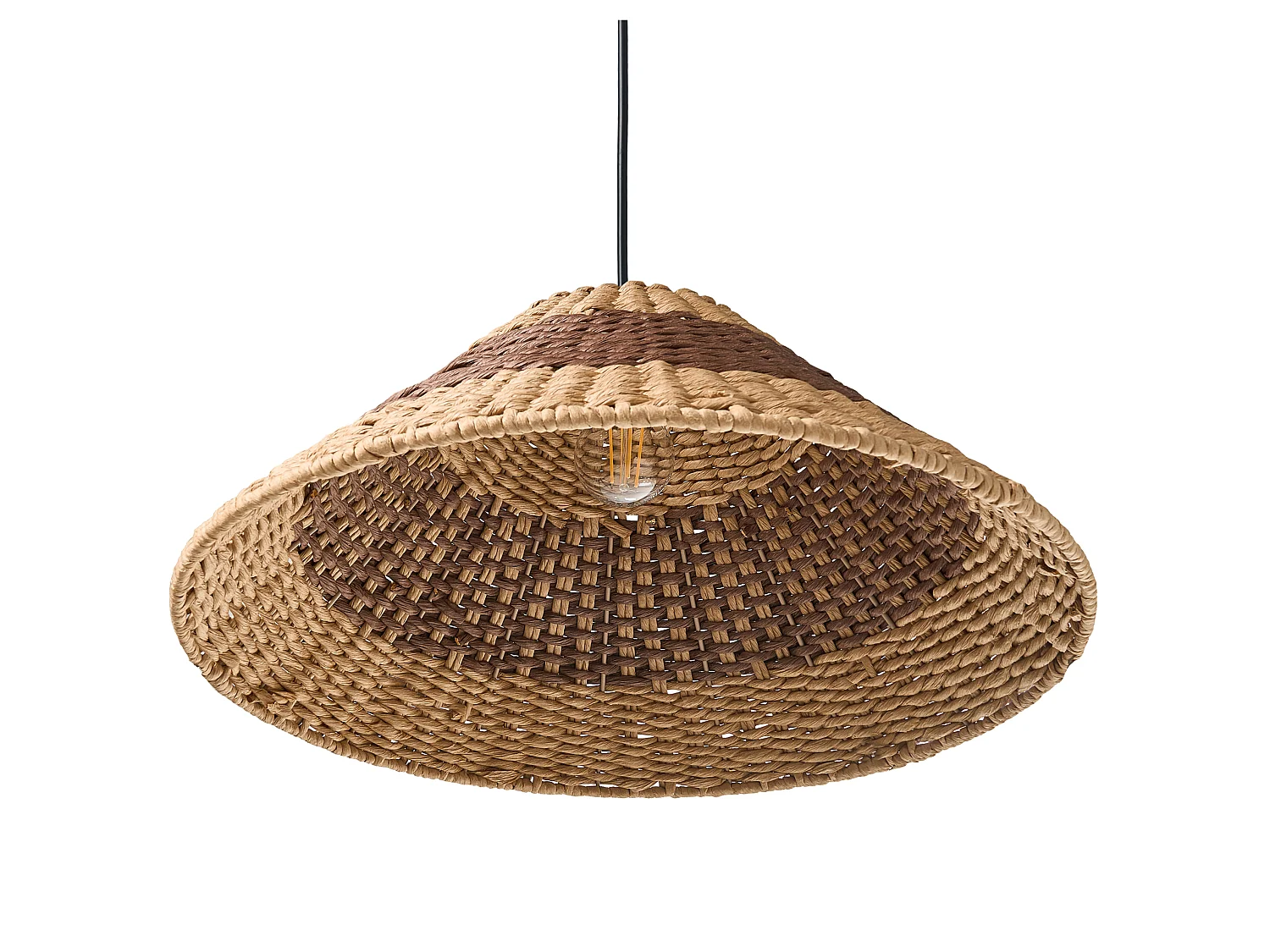 Pendant Lamp BANCAL Paper Rope Natural