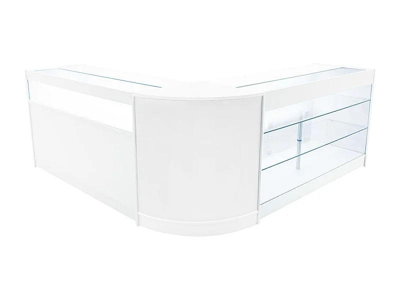 Comptoirs de Vente à LED Ensemble Triton - Blanc CM60, K1500, B1500