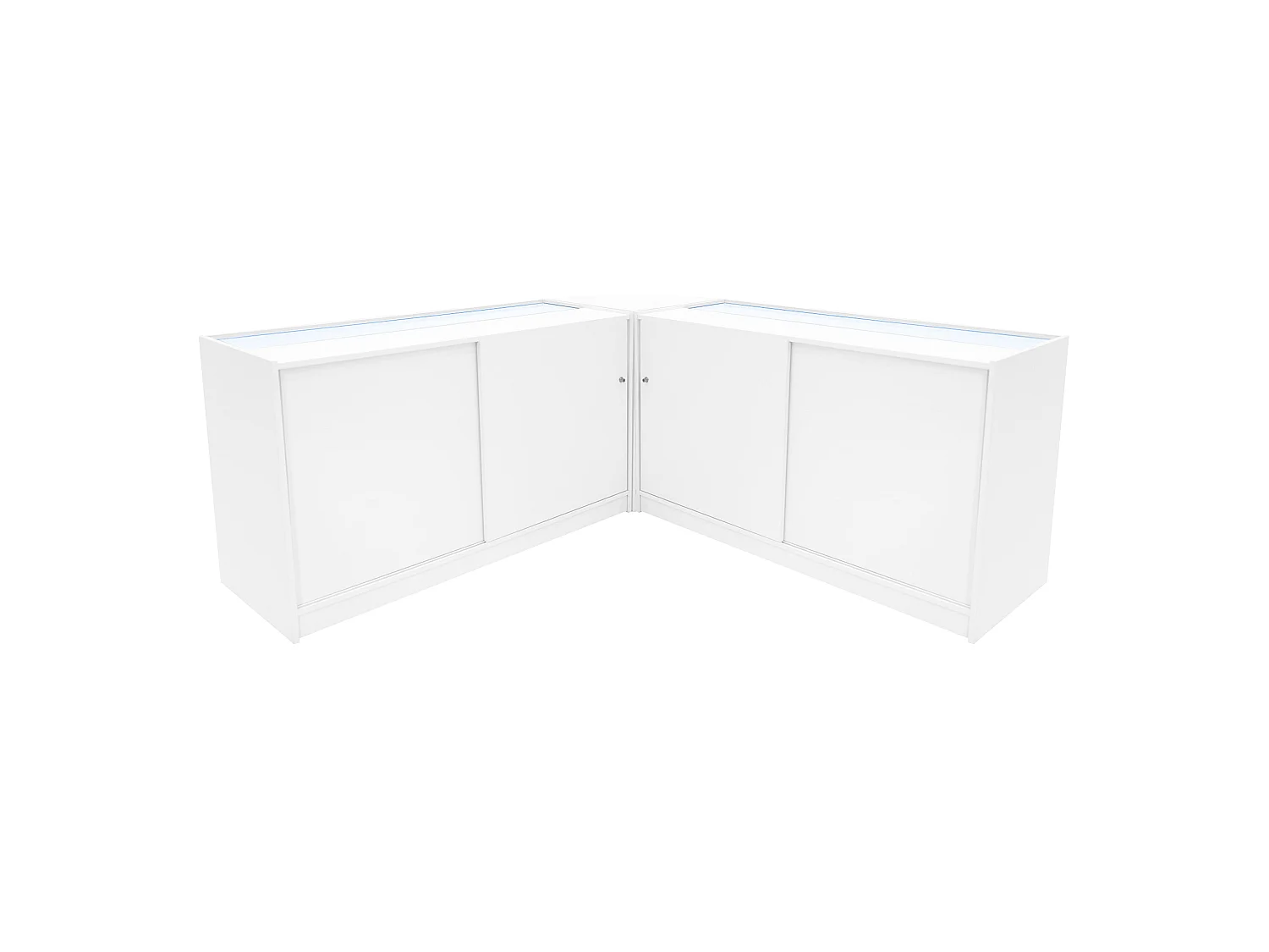 Set Banconi Negozio Triton LED K1500 B1500 & CM60 - Bianco