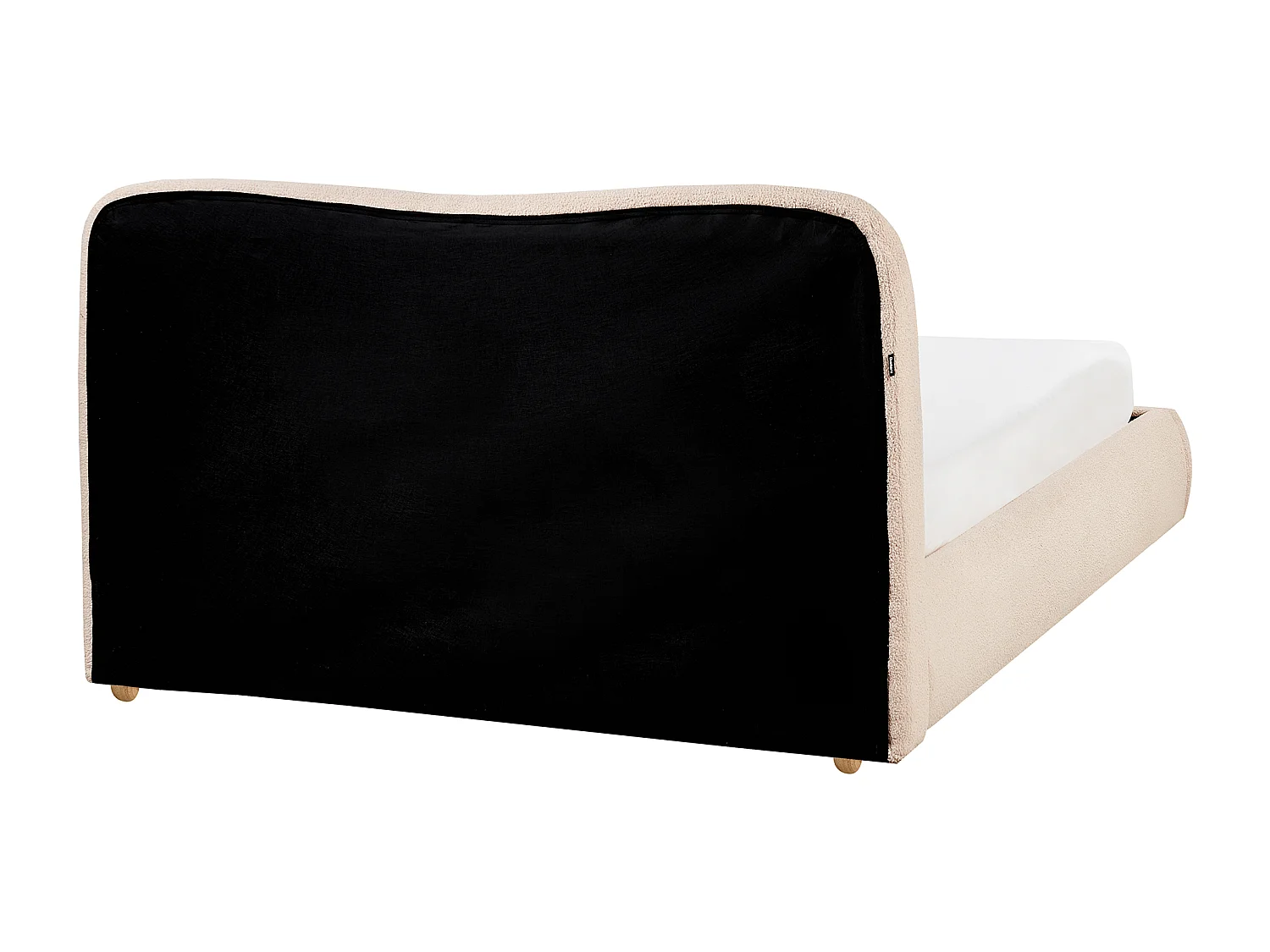 Lit ottoman Bouclé BLAGNAC 140 x 200 cm Beige