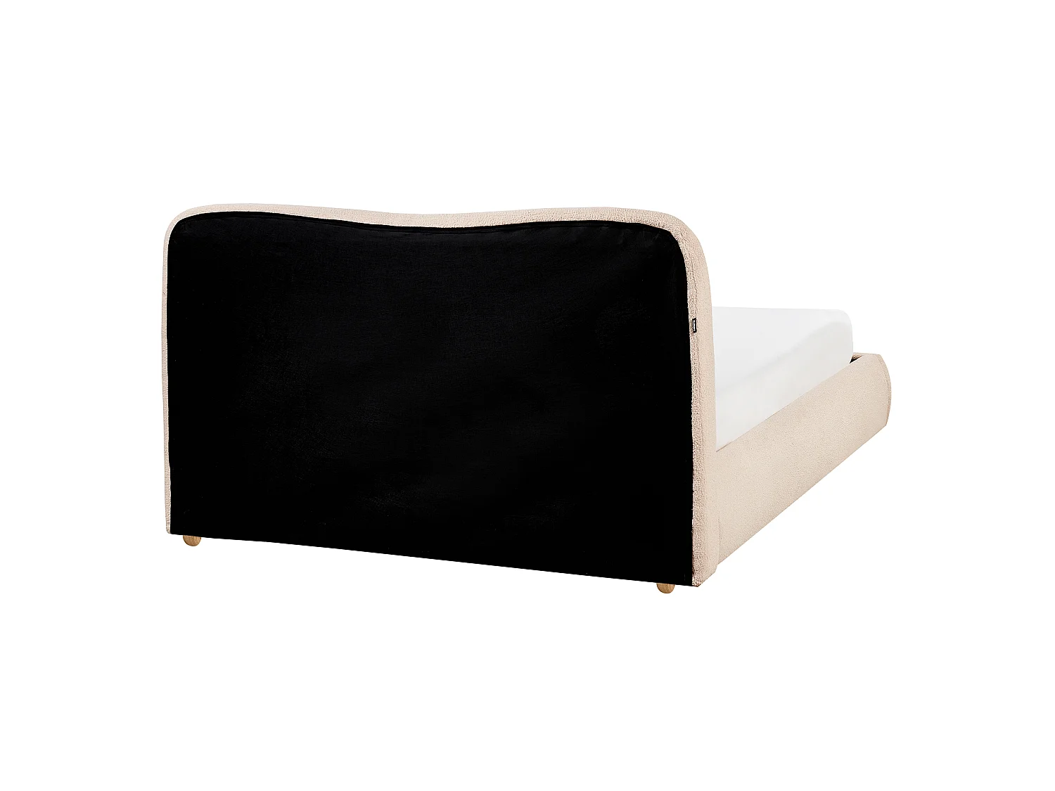Ottoman Bed BLAGNAC Boucle Beige 140 x 200 cm (EU Double)