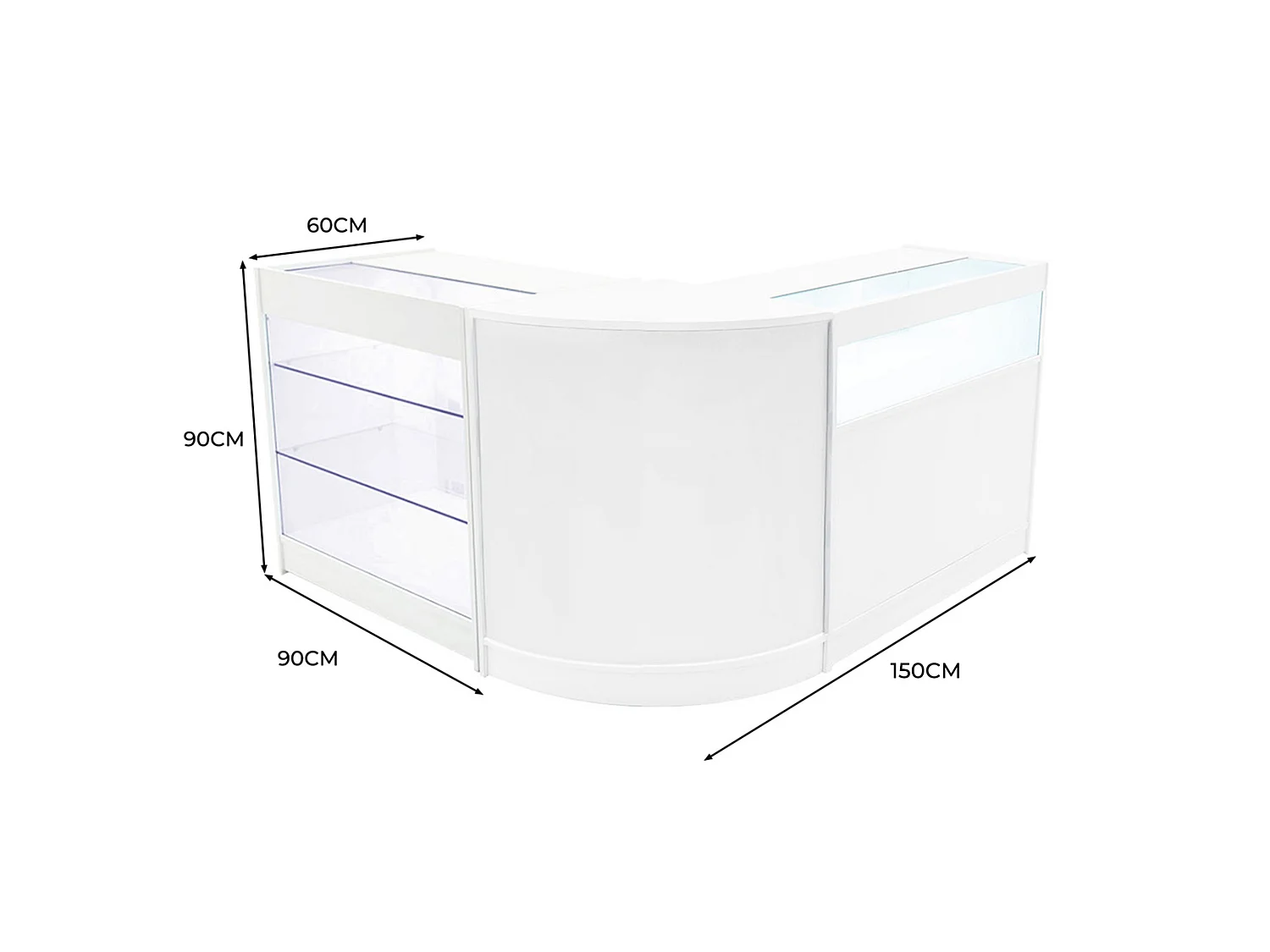 Set Banconi Negozio Triton LED K900 B900 & CM60 - Bianco