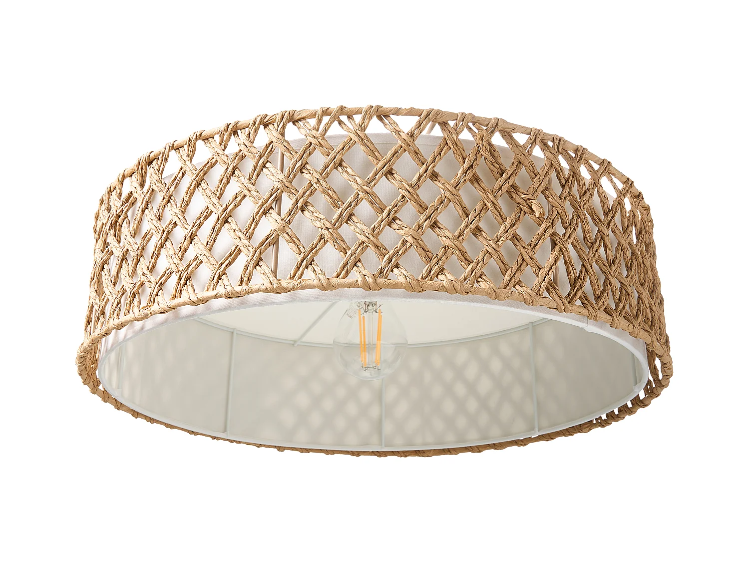 Lampe suspension BLONDIN Corde en papier Naturel
