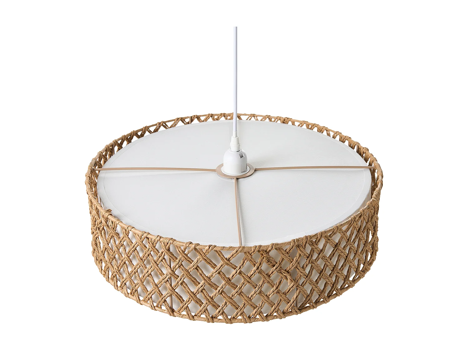 Lampe suspension BLONDIN Corde en papier Naturel