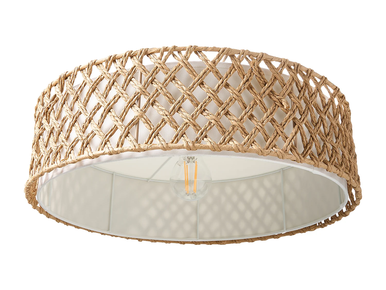 Lampe suspension BLONDIN Corde en papier Naturel