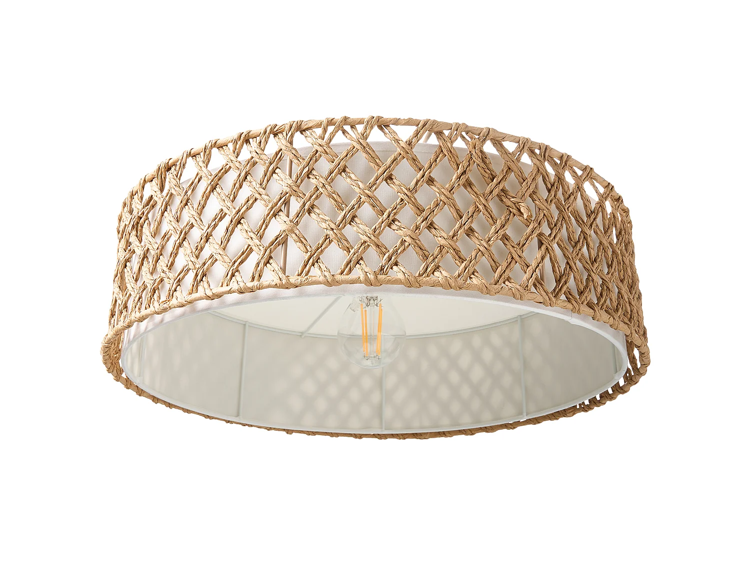 Lampe suspension BLONDIN Corde en papier Naturel