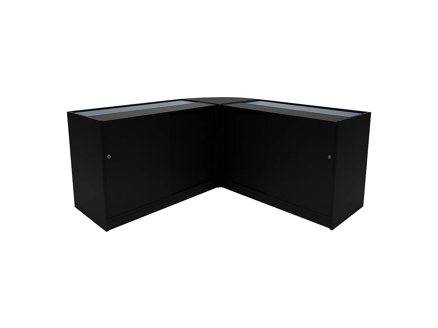 Comptoirs de Vente à LED Ensemble Triton - Noir CM60, K1200, B1200