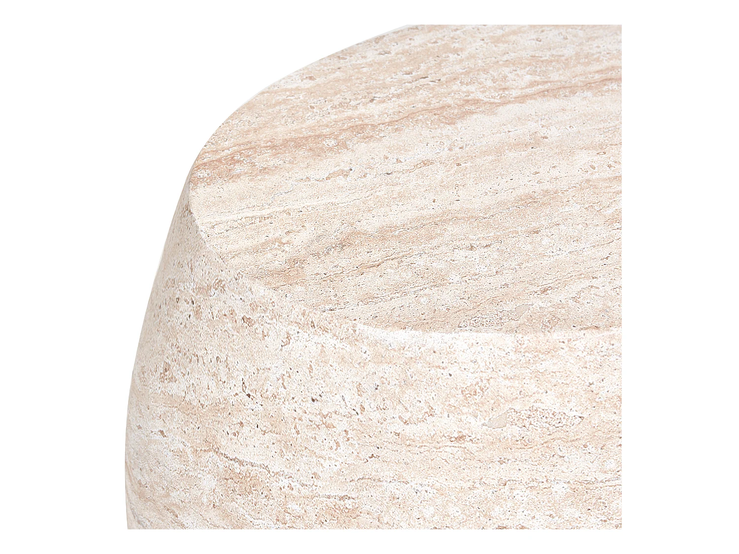 Table d'appoint RICADI Effet travertin