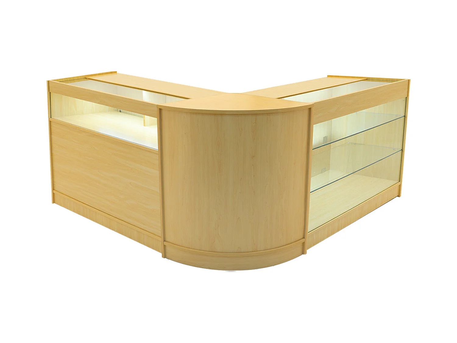 Triton LED Winkel Toonbank Set K1200, B1200 & CM60 - Esdoorn