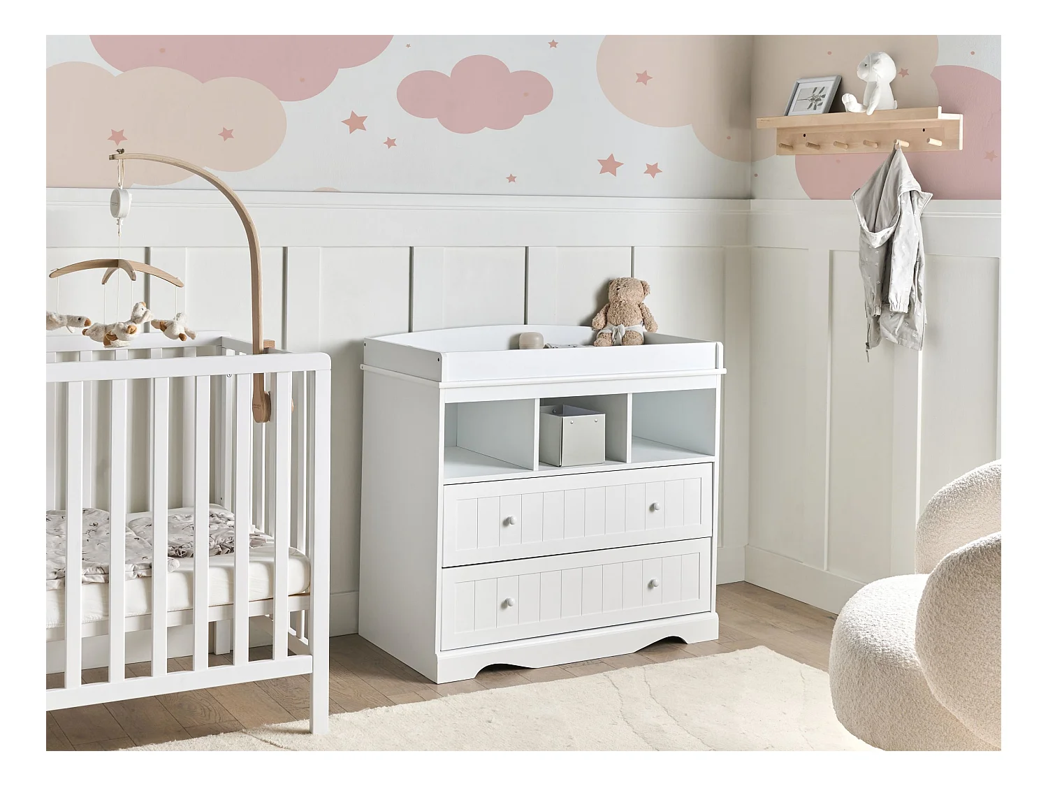 Table à langer VIRDEN Blanc