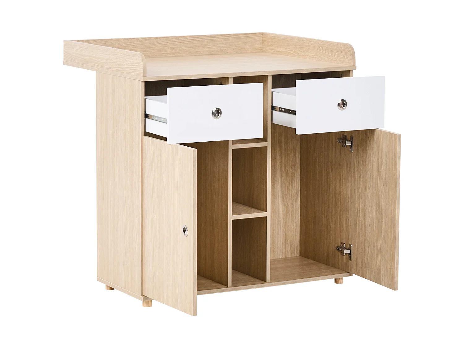 Changing Table Dresser DELISLE Light Brown