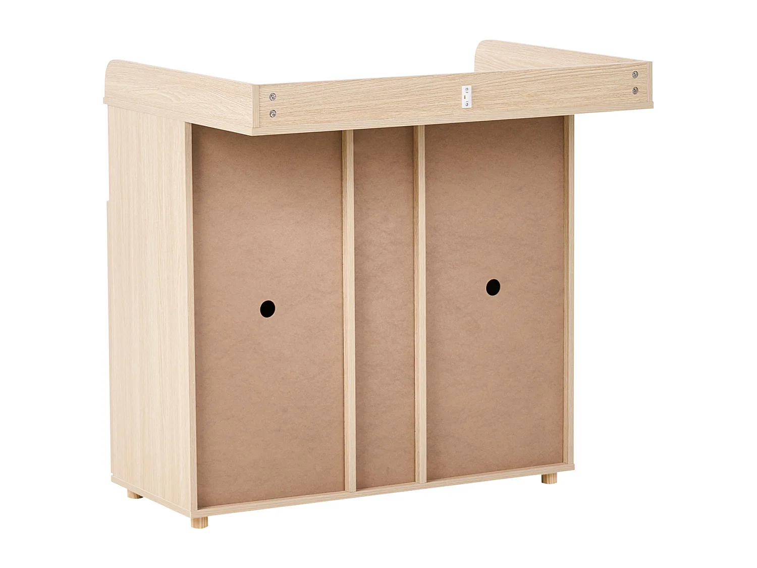 Changing Table Dresser DELISLE Light Brown