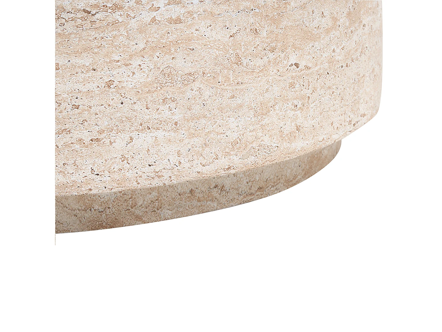 Table basse ASIERIO 70 cm 70 cm Effet travertin