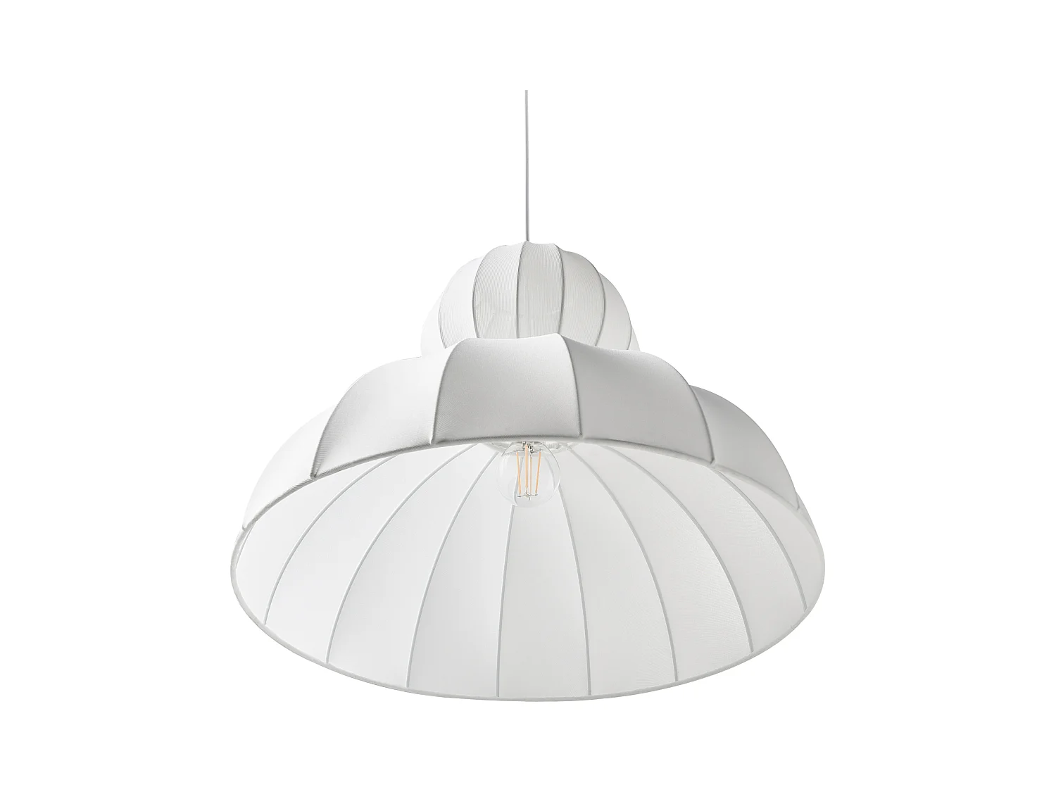 Lampe suspension GOELETTE Viscose Blanc