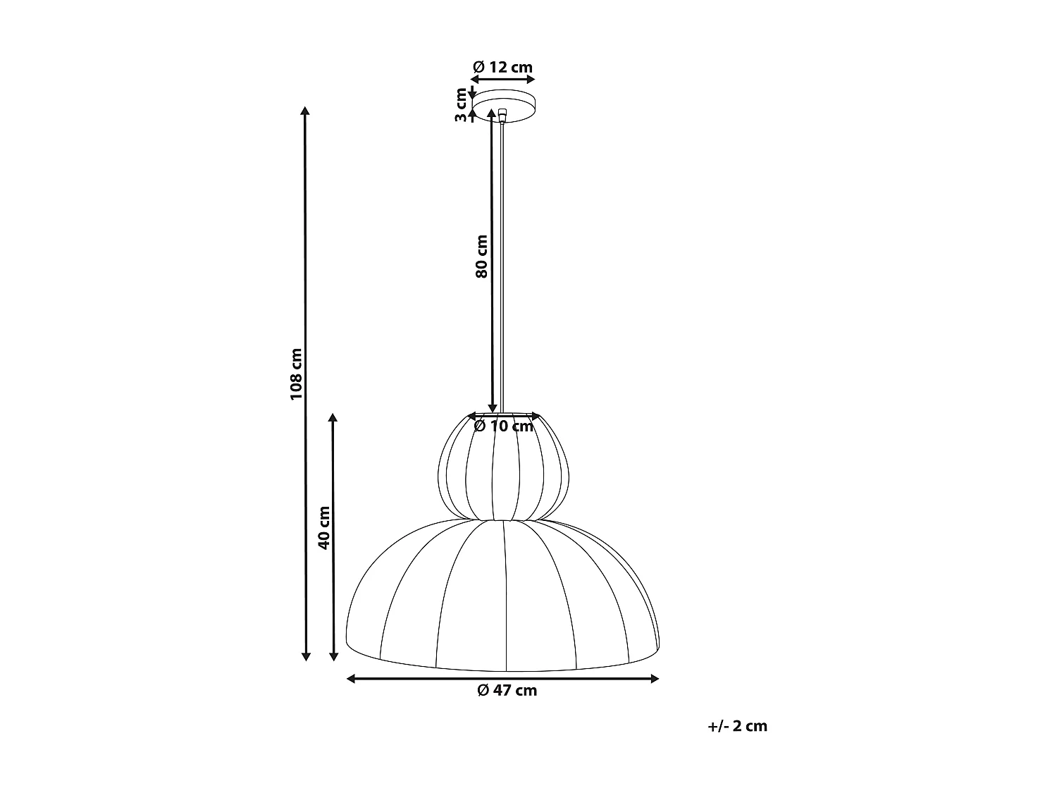 Lampe suspension GOELETTE Viscose Blanc