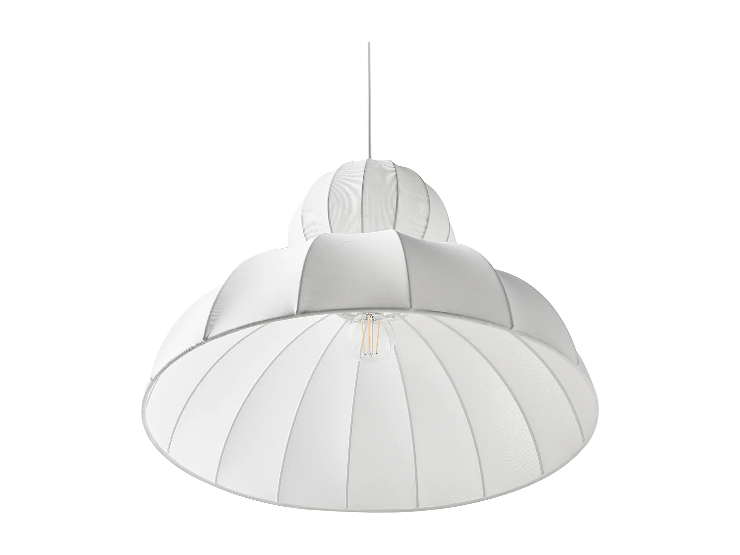 Lampe suspension GOELETTE Viscose Blanc