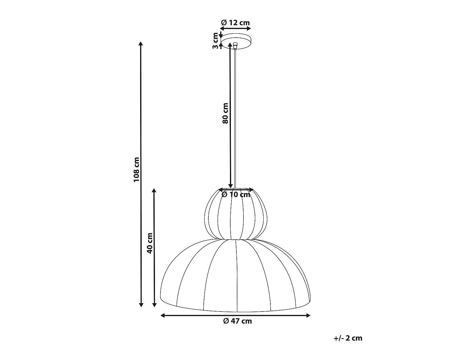 Lampe suspension GOELETTE Viscose Blanc