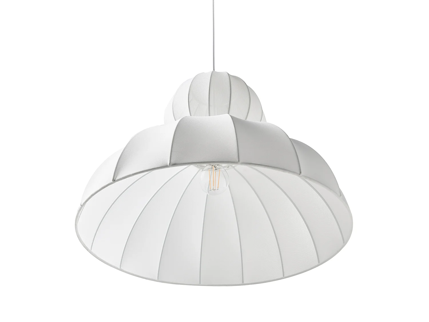 Lampe suspension GOELETTE Viscose Blanc